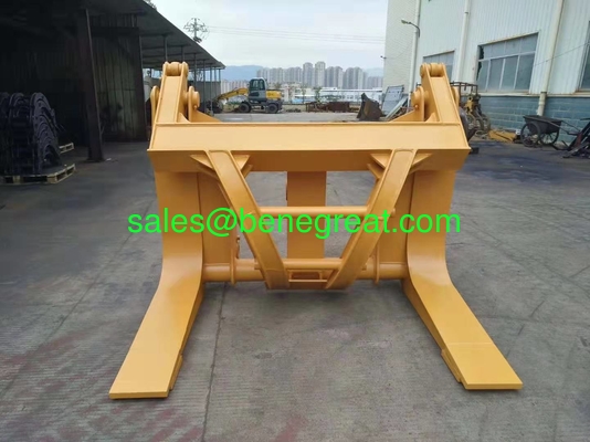 BENE 5ton wheel loader attachment log grapple wood clamp for timber loading supplier