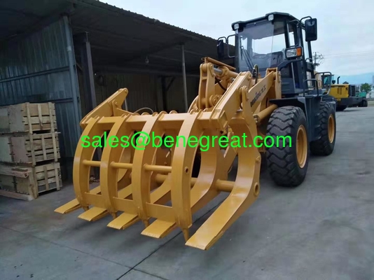 BENE 5ton wheel loader attachment log grapple wood clamp for timber loading supplier