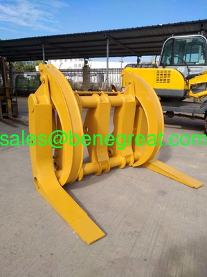 Caterpillar wheel loader attachment log grapple wood clamp for volvo wheel loaders supplier