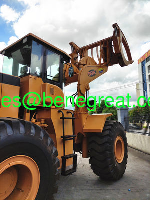 5ton to 25ton wood atv log loader with Cumins engine 8ton/10ton/12ton15ton wheel loader with grapples attachments supplier