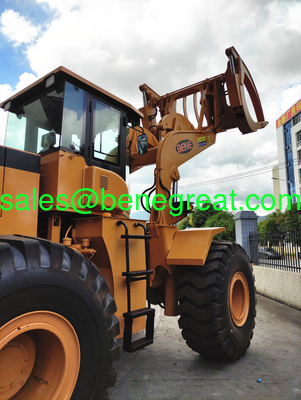 5ton to 25ton wood atv log loader with Cummins engine 8ton/10ton/12ton15ton wheel loader with grapples attachments supplier