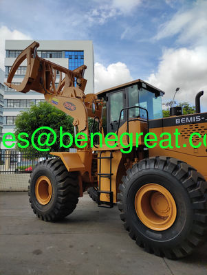 5ton to 25ton wood atv log loader with Cumins engine 8ton/10ton/12ton15ton wheel loader with grapples attachments supplier