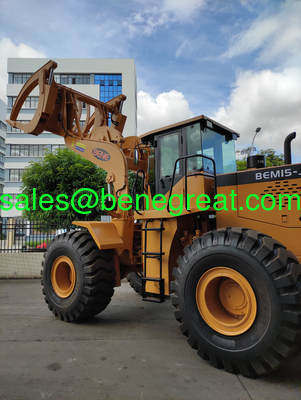 5ton to 25ton wood atv log loader with Cummins engine 8ton/10ton/12ton15ton wheel loader with grapples attachments supplier