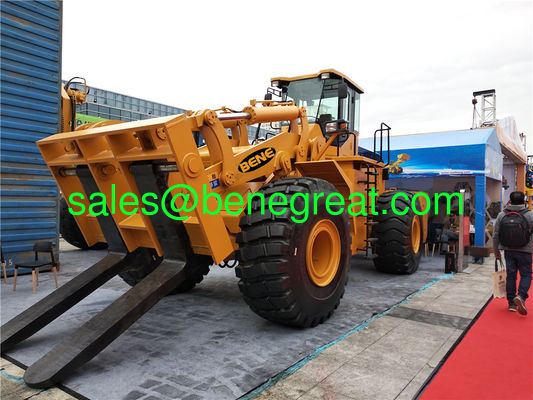 Chinese 32ton wheel loader 36ton diesel forklift with Cumins engine for sale supplier
