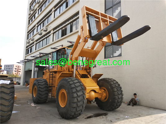 Chinese 32ton wheel loader 36ton diesel forklift with Cummins engine for sale supplier