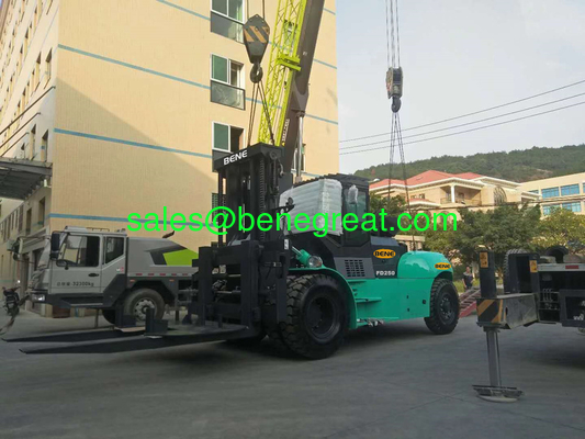 25 tons heavy diesel forklift factory 25tons to 28ton/30tons container reach stacker with Cummins engine supplier