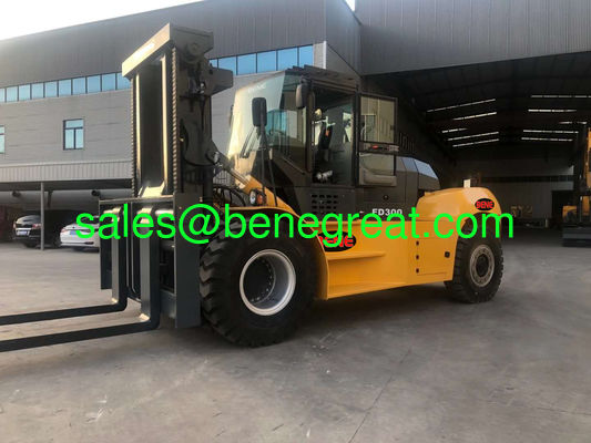 30Ton to 32ton diesel forklift truck 30 ton container forklift with 4000mm mast supplier