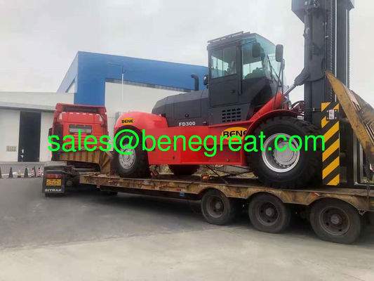 30Ton to 32ton diesel forklift truck 30 ton container forklift with 4000mm mast supplier