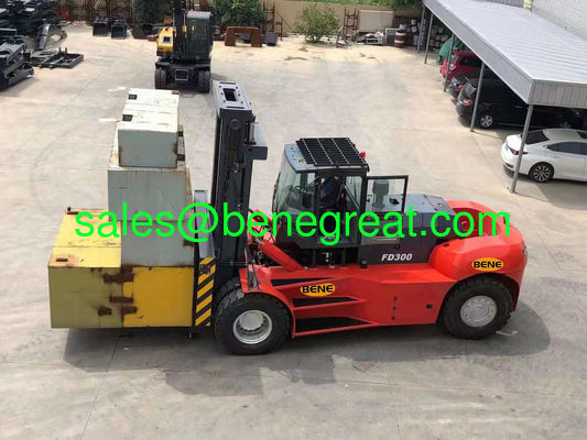 30Ton to 32ton diesel forklift truck 30 ton container forklift with 4000mm mast supplier