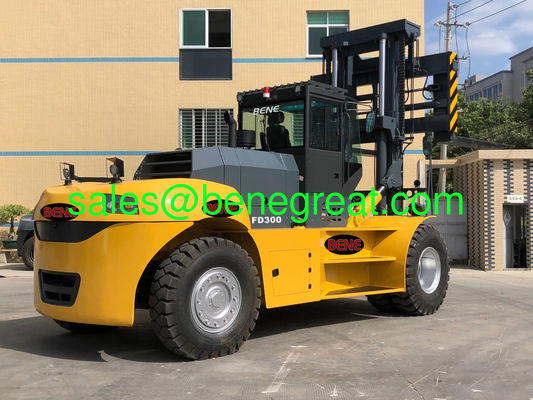 30Ton to 32ton diesel forklift truck 30 ton container forklift with 4000mm mast supplier