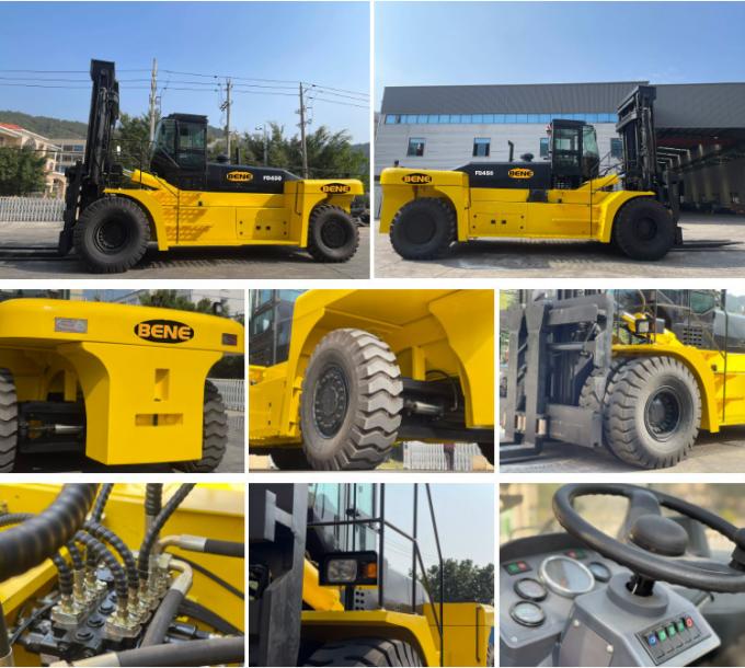 Chinese biggest diesel forklift 45ton heavy duty forklift 45ton container forklift truck with side shifter