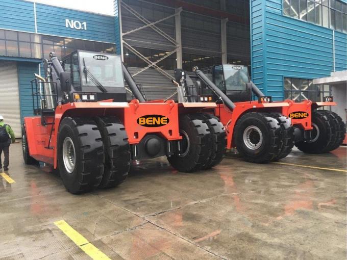 Chinese container reach stacker manufacturer vs Sany 45ton container lift truck Hyster 45 ton container stacker price